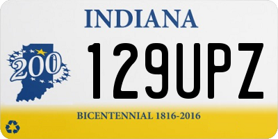 IN license plate 129UPZ