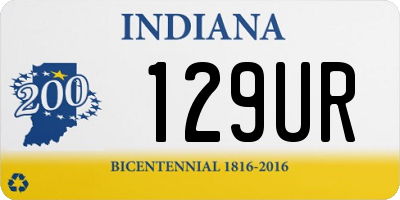IN license plate 129UR