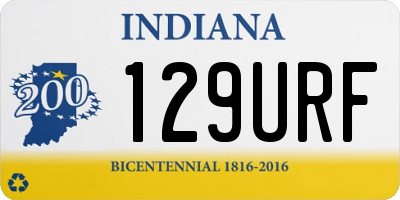 IN license plate 129URF