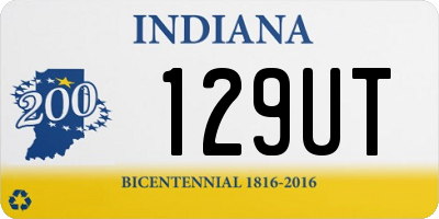 IN license plate 129UT