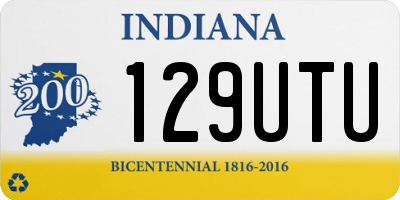 IN license plate 129UTU