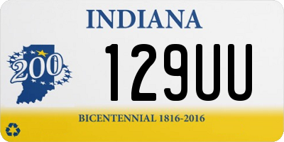 IN license plate 129UU