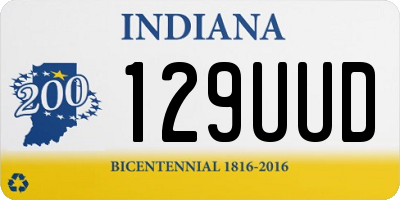 IN license plate 129UUD