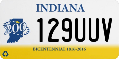 IN license plate 129UUV