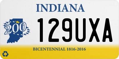 IN license plate 129UXA