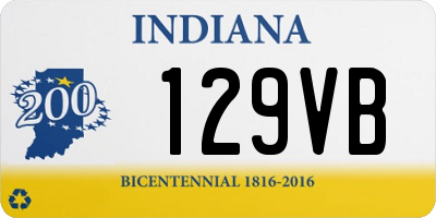 IN license plate 129VB