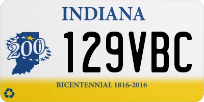 IN license plate 129VBC