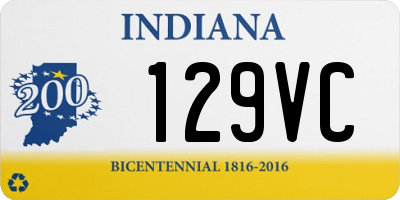 IN license plate 129VC