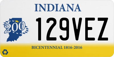 IN license plate 129VEZ