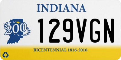 IN license plate 129VGN