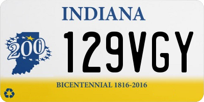 IN license plate 129VGY