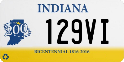 IN license plate 129VI