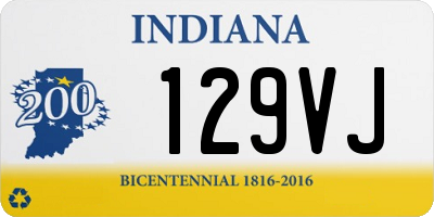 IN license plate 129VJ