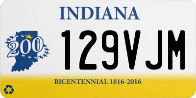 IN license plate 129VJM