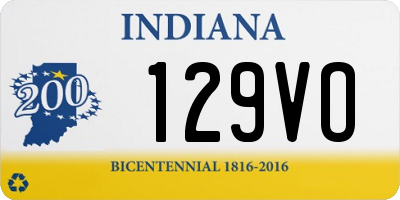 IN license plate 129VO