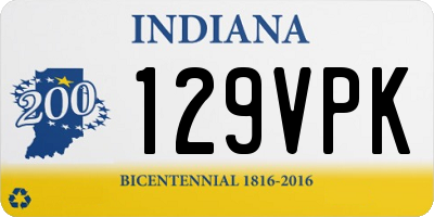 IN license plate 129VPK