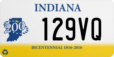 IN license plate 129VQ