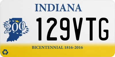 IN license plate 129VTG
