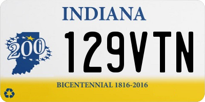 IN license plate 129VTN