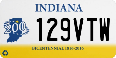 IN license plate 129VTW