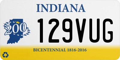 IN license plate 129VUG