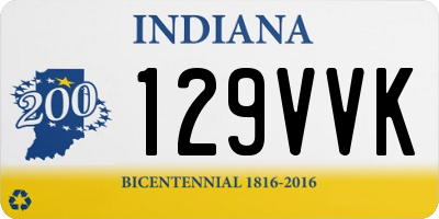IN license plate 129VVK