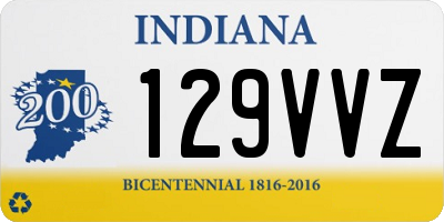 IN license plate 129VVZ