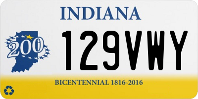 IN license plate 129VWY