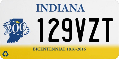 IN license plate 129VZT