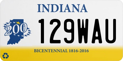 IN license plate 129WAU