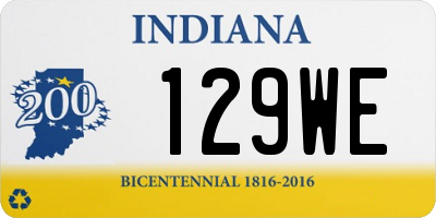 IN license plate 129WE