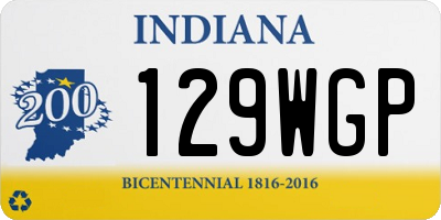 IN license plate 129WGP