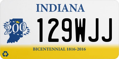 IN license plate 129WJJ