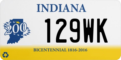IN license plate 129WK