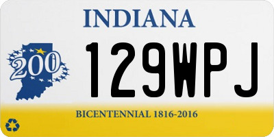 IN license plate 129WPJ