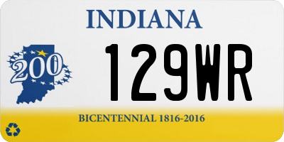 IN license plate 129WR