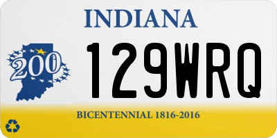 IN license plate 129WRQ
