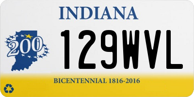 IN license plate 129WVL