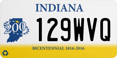 IN license plate 129WVQ