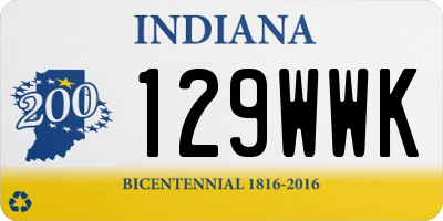 IN license plate 129WWK