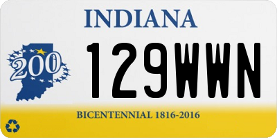 IN license plate 129WWN