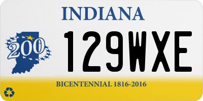 IN license plate 129WXE