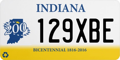 IN license plate 129XBE
