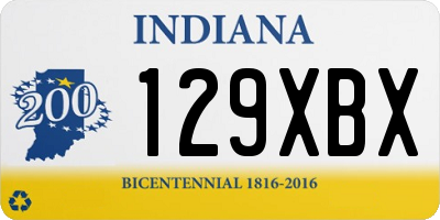 IN license plate 129XBX