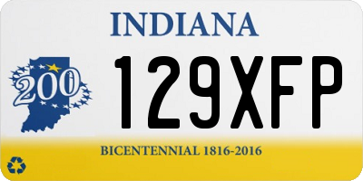 IN license plate 129XFP
