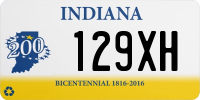 IN license plate 129XH