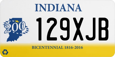 IN license plate 129XJB