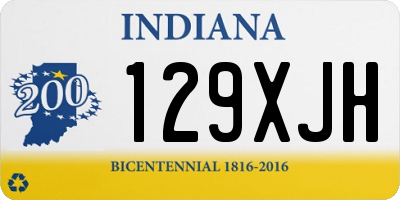 IN license plate 129XJH