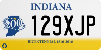 IN license plate 129XJP