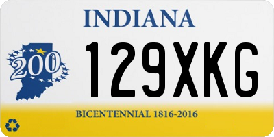 IN license plate 129XKG